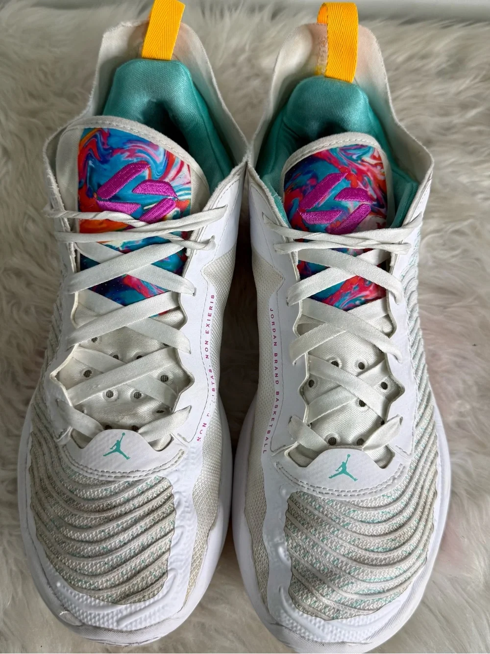 Jordan Luka 1 Imaginarium Basketball Shoes White Multi Men’s Size 11.5